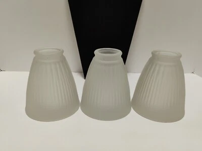Set of 3 Frosted Ceiling Fan Globes - Image 1 of 3