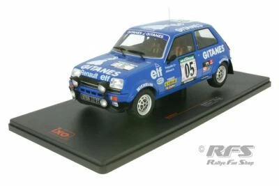 Renault 5 Alpine Gitanes Rally Bandama 1978 Guy Frequelin 1:18 IXO 18RMC043 NUOVO - Immagine 1 di 3