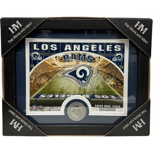 Los Angeles Rams Photo Frame 11x9 Plaque MInted Coin Highland Mint NFL ...