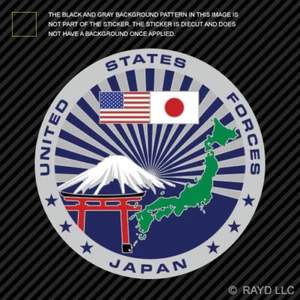 United States Forces Japan Sticker Die Cut Vinyl usfj yokota air base - Picture 1 of 1