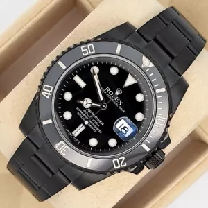 Rolex Submariner Date 40mm Black PVD Coated Watch 116610LN Box Papers - Picture 1 of 8