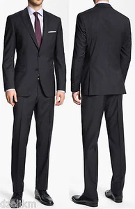 NWT Hugo Boss Black Label 2-button Trim Fit Tonal Stripe Luxurious Business Suit - Picture 1 of 12
