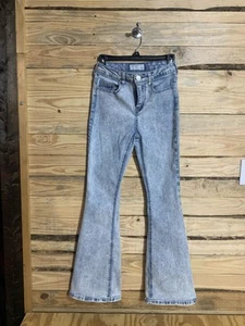 Jeans svasati Banjara donna 7/27 lavaggio leggero vita alta boho Y2K retrò denim - Foto 1 di 15