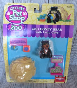Vintage Zoo Honigbär mit gemütlicher Höhle Littlest Pet Shop Zoo Nr. 60158 im Paket - Bild 1 von 5