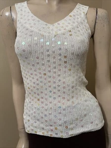 Blusa Top Mujer Blanca Viscosa Informal Verano Abierta Elastizada Ajustada Con Cuentas Talla M - Imagen 1 de 21