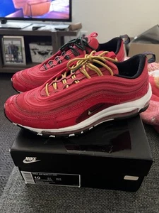 NIKE AIR MAX 97 X CRISTIANO RONALDO CR7 PORTUGAL PATCHWORK SZ 10 AQ0655-600 RED - Picture 1 of 13