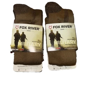Fox River 6074 Unisex Midweight Military Socks Mens Size 9 - 11.5 Coyote Lot 2 - Picture 1 of 8