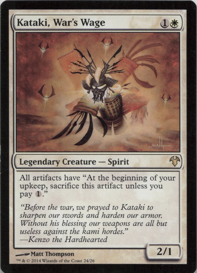 Kataki, War's Wage R Magic Modern Event Deck 24 - LP - Image 1 of 1