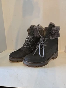 Stivali Timberland donna Courmayeur 6" impermeabili foderati caldi tg 9 grigio nabuk - Foto 1 di 20