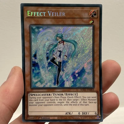 Effect Veiler [RA01-EN003] Secret Rare 1st Edition Mint Condition Yu-Gi-Oh! Card - Image 1 of 4