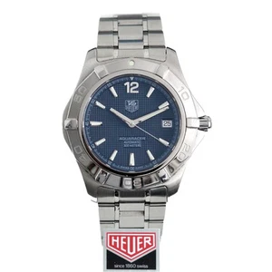 Tag Heuer Retro Vintage 2008 Aquaracer Blue Dial Automatic 38mm WAF2112 BA0806 - Picture 1 of 21