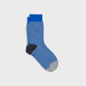 Billybelt Socken, gekämmte Baumwolle, 41-46, Blau gestfreift - Bild 1 von 4