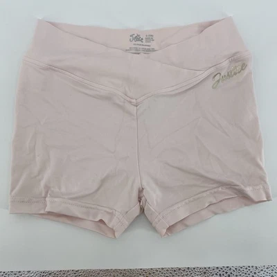 Pantalones Cortos de Baile Justice Girls Rosa Claro Nylon Spandex Cintura Cruzada - Pequeños (7/8) Foto 1 de 4