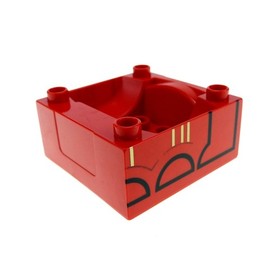 1x Lego Duplo Cab 4x4x1 Red Train Attachment Cab James 5552 tms08 51547pb02
