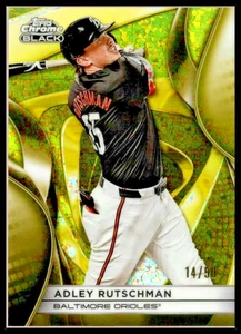2025 Topps Chrome Black Gold Mini-Diamond Refractor #66 Adley Rutschman /50 - Picture 1 of 2