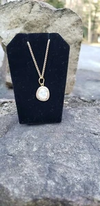 REPURPOSED MOONSTONE RING TO PENDANT SIGNED - Bild 1 von 5