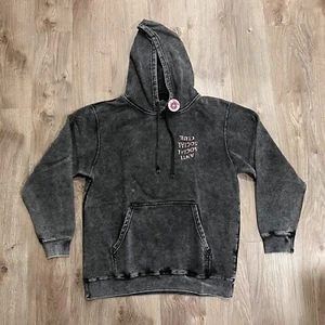 Size L- Anti Social Social Club Fall Through The Cracks Black Washed Hoodie - Picture 1 of 6