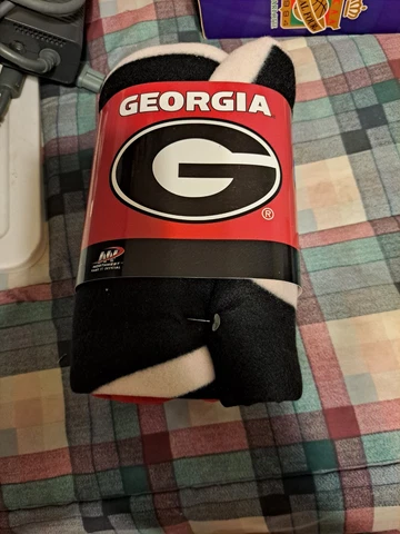 NCAA Georgia Bulldogs Fleece Throw Blanket, 50" x 60" Cover