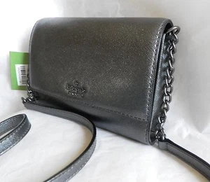 Nueva con etiquetas Kate Spade Nueva York Cameron Street Cami negra metálica PWRU5248 - Imagen 1 de 8