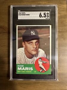1963 Topps #120 Roger Maris NY New York Yankees SGC 6.5 GRADED EX NM+