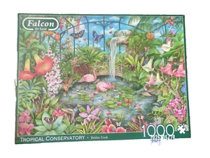Falcon De Luxe Tropical Conservatory 1000 Piece Jigsaw Puzzle Complete - Picture 1 of 1