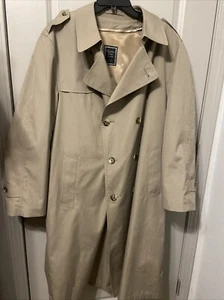 Authentic Christian Dior Monsieur Trench Coat Mens 44R Tan Jacket - Picture 1 of 24