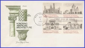 USA3 #1838-41 U/A ARTMASTER FDC BL4 American Architecture - Imagen 1 de 1