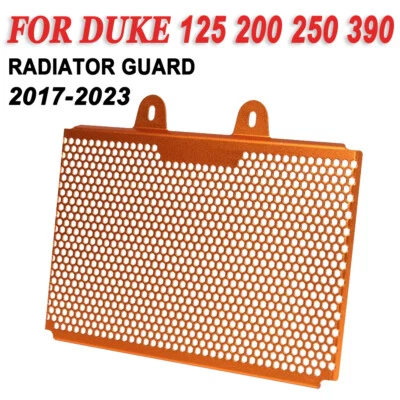 For KTM DUKE 125 200 250 390 Radiator Protection Cover Guard Orange 2017-2023 - Image 1 of 4