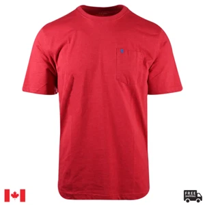 IZOD Men's T-Shirt Basic Red Pocket Tee (S04) - Picture 1 of 10
