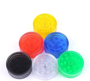 43mm Plastic Herb Magnetic Grinder 3 Part | Assorted - Picture 1 of 4