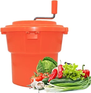 Clivia Salad Spinner 2.5 Gallon 10 Qt Manual Vegetables Leaf Lettuce Fruit Dryer - Picture 1 of 8