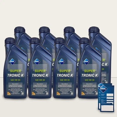 ARAL Super Tronic K 5W-30 8 x 1 Liter Longlife LL 3 VW 507.00 MB 229.52 BMW LL04