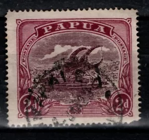 Papua 1916 1931 2d purple and brown Lakatoi SG96 Used - Picture 1 of 1