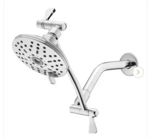 Glacier Bay Badezimmer Badewanne 3 Strahlbrause Duschkopf verstellbar Duscharm verchromt - Bild 1 von 5