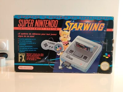 Console Super Nintendo pack avec jeu inclus STARWING - version FRA - Photo 1/4