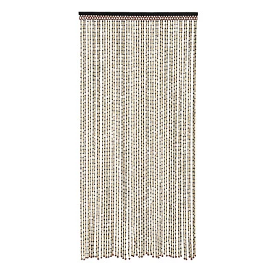 Cuentas de madera de 74,8 pulgadas con cuentas para puerta de cortina de armario colgante Foto 1 de 4