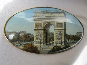 altes Wandbild Druck hinter Acryl gerahmt Triumphbogen Paris L´ARC de Triomphe - Picture 1 of 8