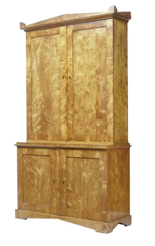 FINE QUALITY SWEDISH 19TH CENTURY BIRCH CABINET Cover