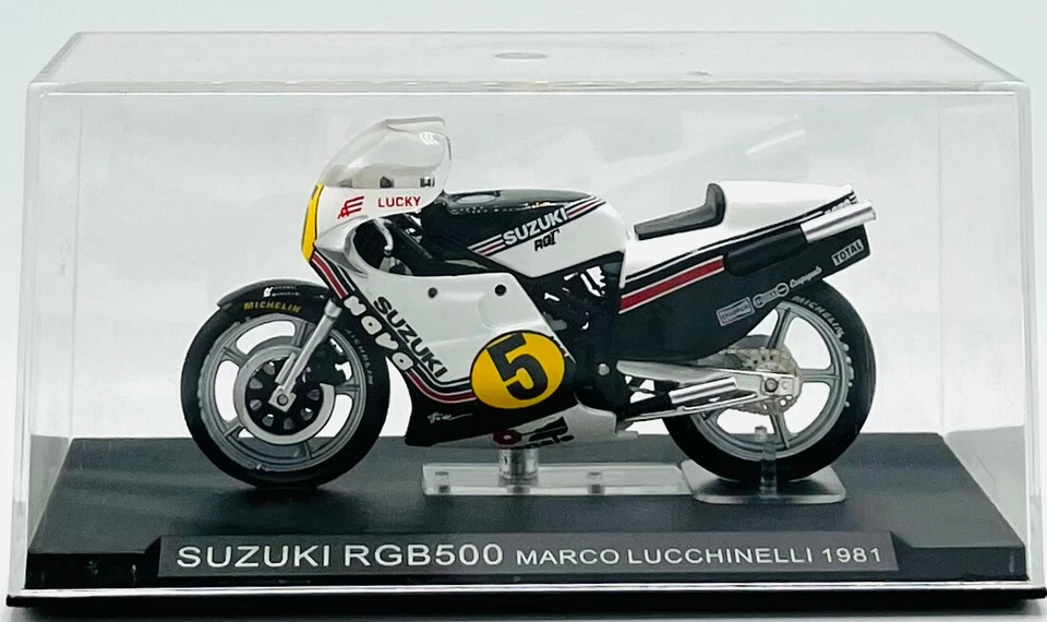 EBOND Modellino Moto Suzuki RGB500 - Marco Lucchinelli - 1981 - 1:24 - 0511 - Immagine 1 di 1