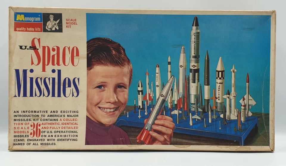 ARMY : VINTAGE U.S. SPACE MISSILES MODEL KIT MADE BY MONOGRAM IN 1969  - Image 1 of 4