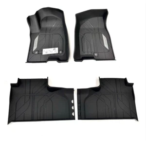 2021-2026 Chevrolet Tahoe Front & 2nd Row All Weather Floor Liners Black OEM GM - Picture 1 of 3