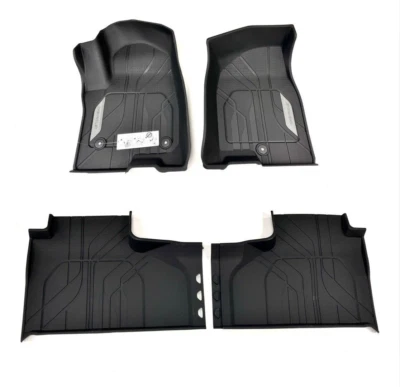 2021-2026 Chevrolet Tahoe Front & 2nd Row All Weather Floor Liners Black OEM GM - Image 1 of 3