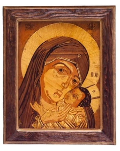 Virgin Mary Orthodox icon Byzantine Christian Ephesus Korsunskaya Mother of God - Picture 1 of 13