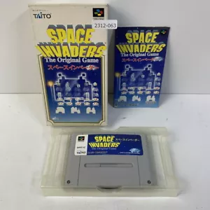 SNES Space Invaders Boxed Working NTSC-J Japan 2312-063 - Picture 1 of 9