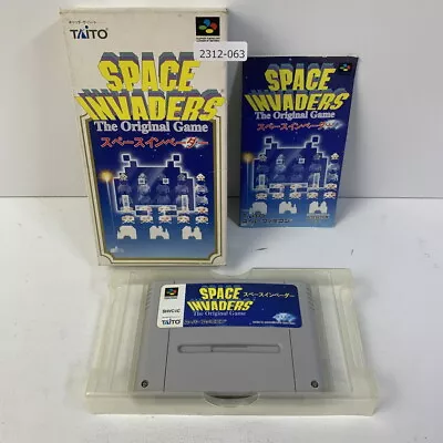SNES Space Invaders Boxed Working NTSC-J Japan 2312-063 - Image 1 of 4