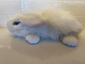 Chrisha Playful White Bunny Rabbit Realistic 18" Plush Vintage 1988 - Picture 1 of 4
