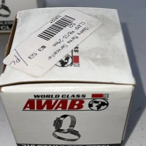 AWAB HOSE CLAMP ST.STEEL 5/8-5/16”,15-24mm.P/N 316024 PRICED PER ONE CLAMP - Picture 1 of 5