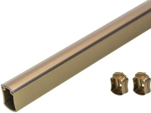 TAG Hardware Premium Wardrobe Closet Rod Concave Shape with End Supports and Pro - Picture 1 of 27