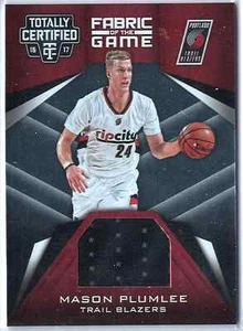 2016-17 Totally Certified Mason Plumlee Fabric of the Game GU Jersey Relic - Picture 1 of 2