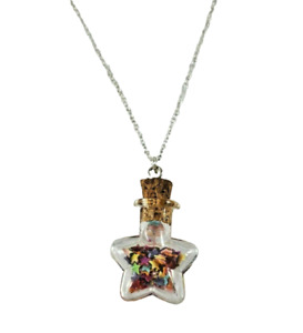 Star Glitter Container Necklace - Women's Jewelry